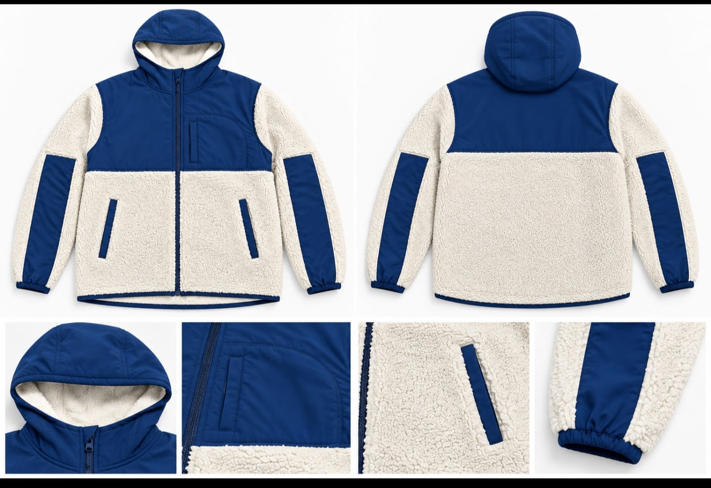 Zayam Sports Custom Sherpa Fleece Zip Hoodie